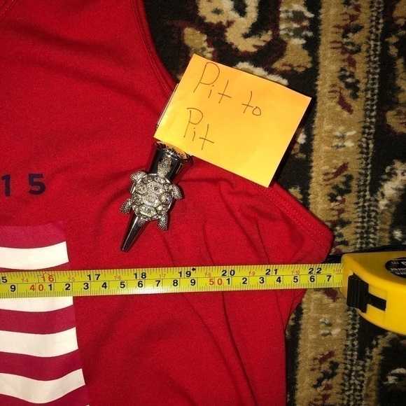 Old Navy XXL red vintage tank top from 2015 American Flag - Picture 4 of 10